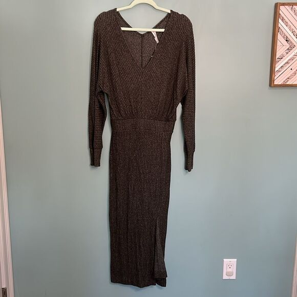 Anthropologie Daily Practice Midi Knit Sweater Dress Warm Cozy NWT - Picture 2 of 8